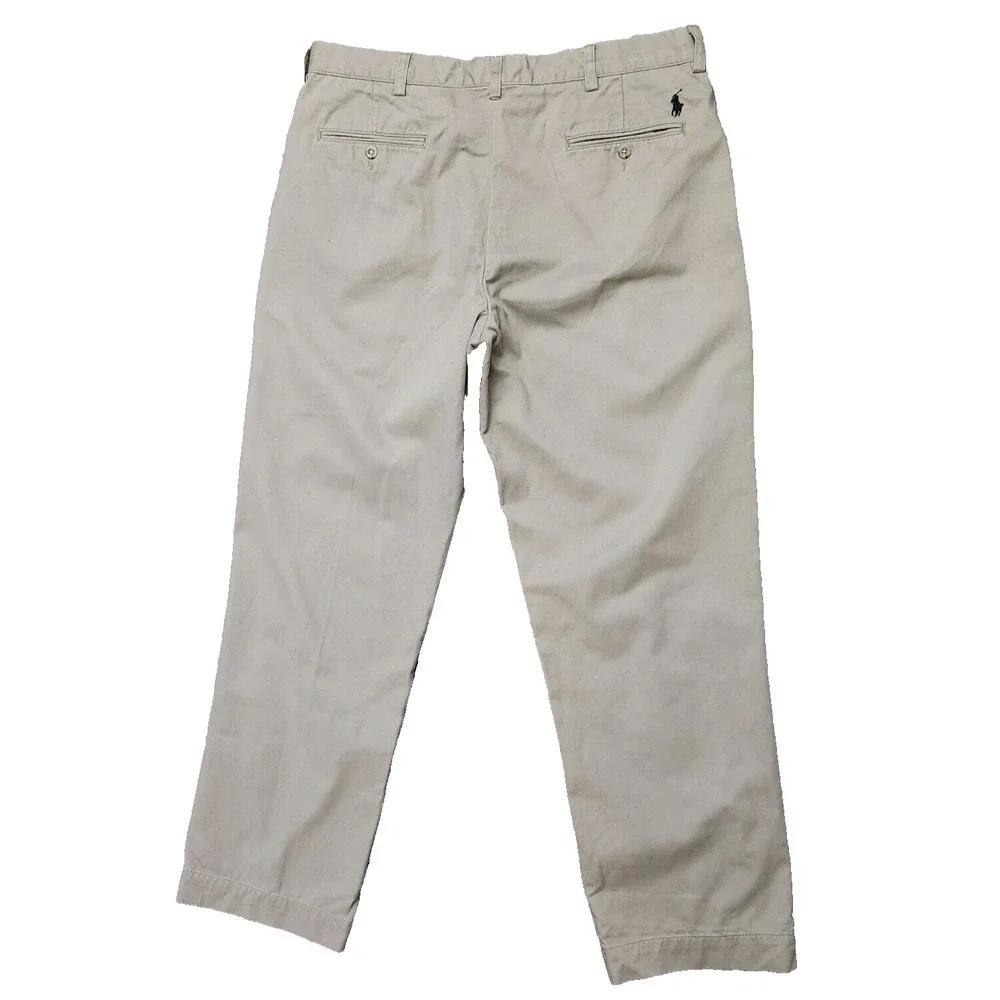 Polo Ralph Lauren Preston Pants Men's 36x32 Beige Straight Leg Chinos